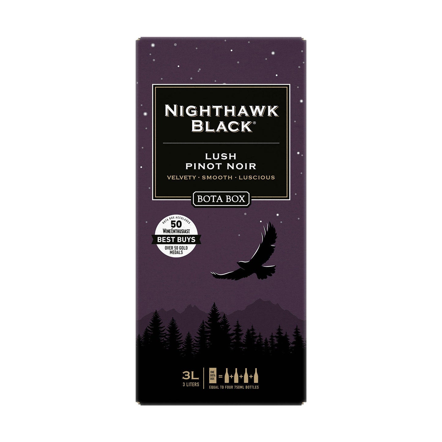 Bota Box Nighthawk Black Lush Pinot Noir, 3 L