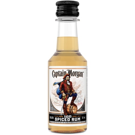 Captain Morgan 100 Proof Spiced Rum, 50 mL