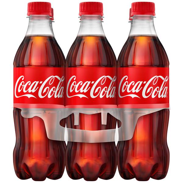 Coca-Cola Bottles, 16.9 fl oz, 6 Pack