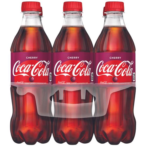Coca-Cola Cherry Bottles, 16.9 fl oz, 6 Pack