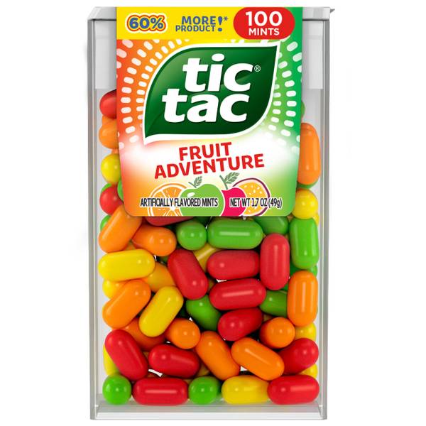 Tic Tac Single Fruit Adventure 100ct/1.7oz