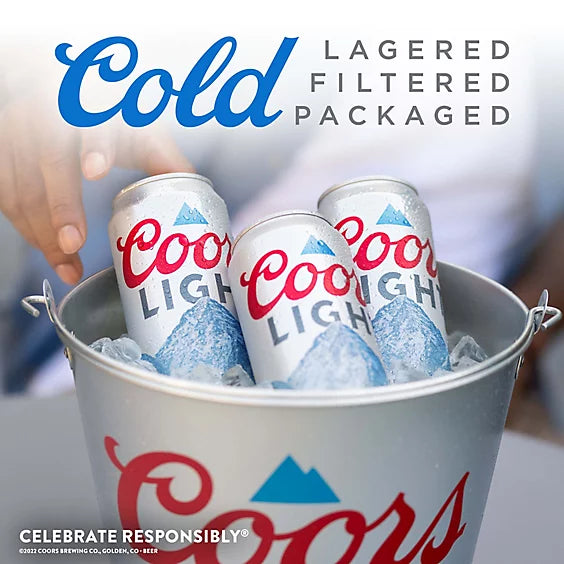 Coors Light Beer Bottles 12 oz, 6 pk