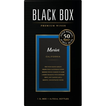 Black Box Merlot, Red Wine, 3 L Box