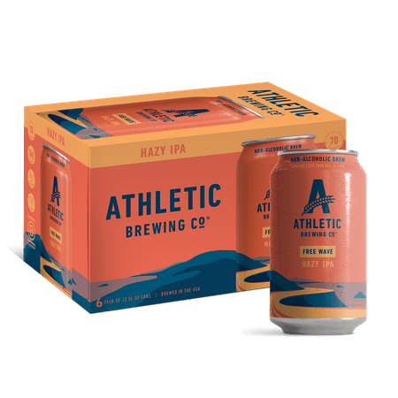 Athletic Brewing Company Free Wave Non-Alcoholic Beer Hazy IPA - 6pk/12 fl oz Cans