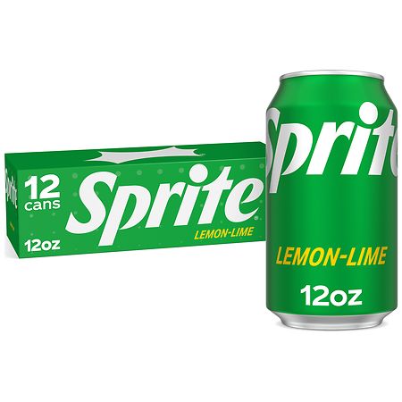 Sprite Lemon Lime Soda Soft Drinks, 12 fl oz, 12 Pack