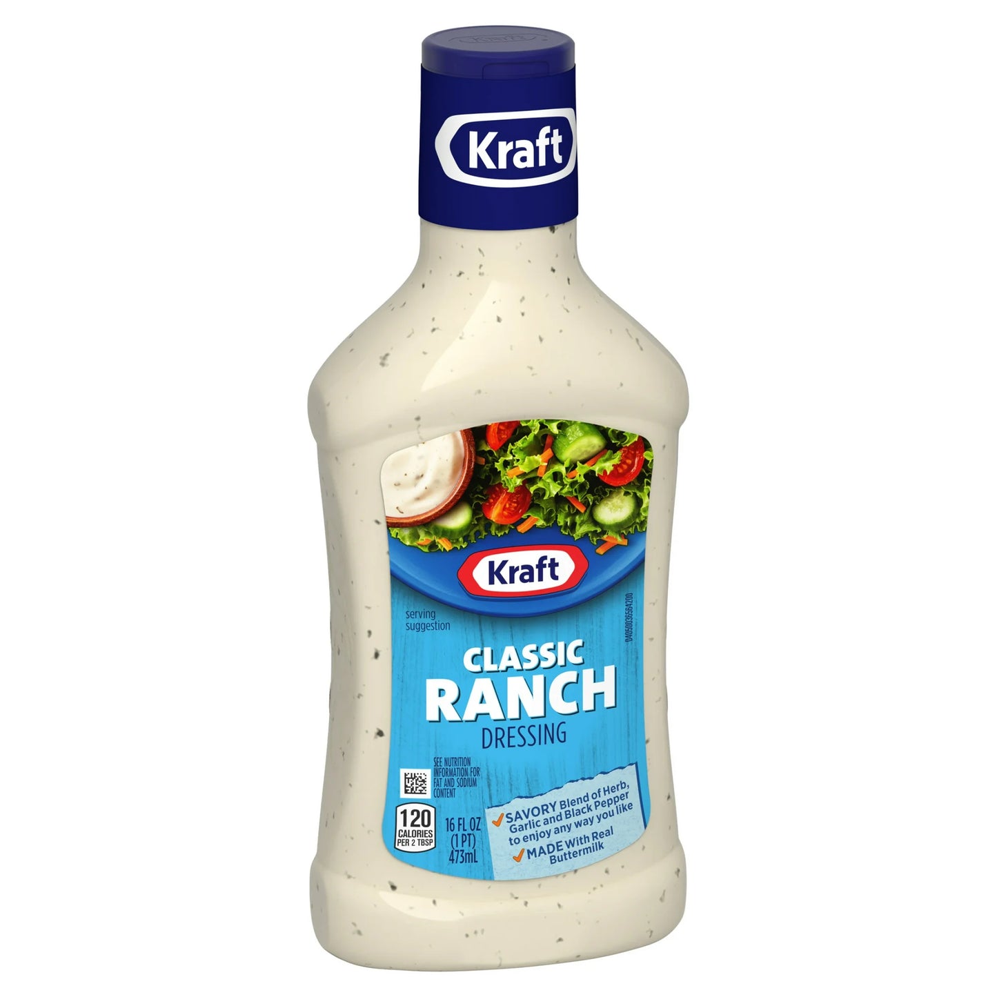 Kraft Classic Ranch Dressing, 16 fl oz Bottle