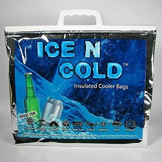 ICE N COLD Insulated Cooler Bag - Large 35 lbs Capacity (Pack of 1) | Lightweight Soft Collapsible | Ideal for Groceries Camping Hiking Beach Travel