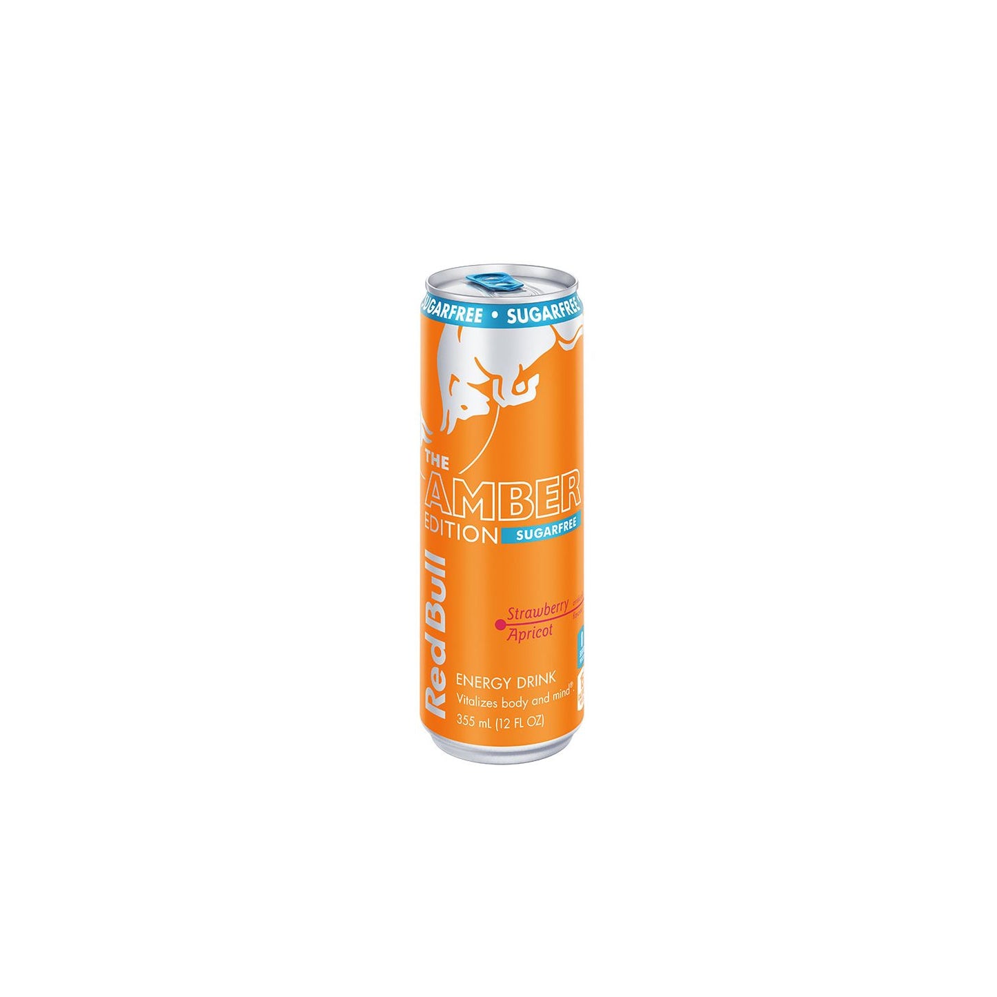Red Bull Amber Edition Sugar Free Energy Drink Strawberry Apricot 114mg Caffeine 12 fl oz Can