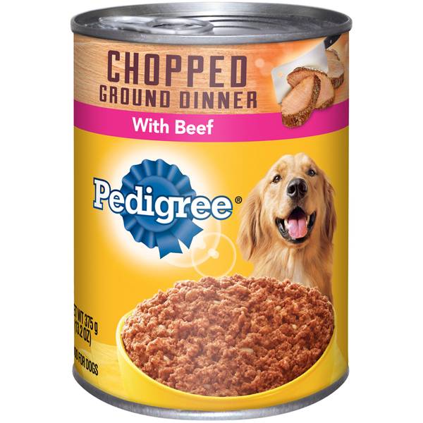 Pedigree Chopped Ground Dinner Wet Dog Food with Beef - 13.2oz