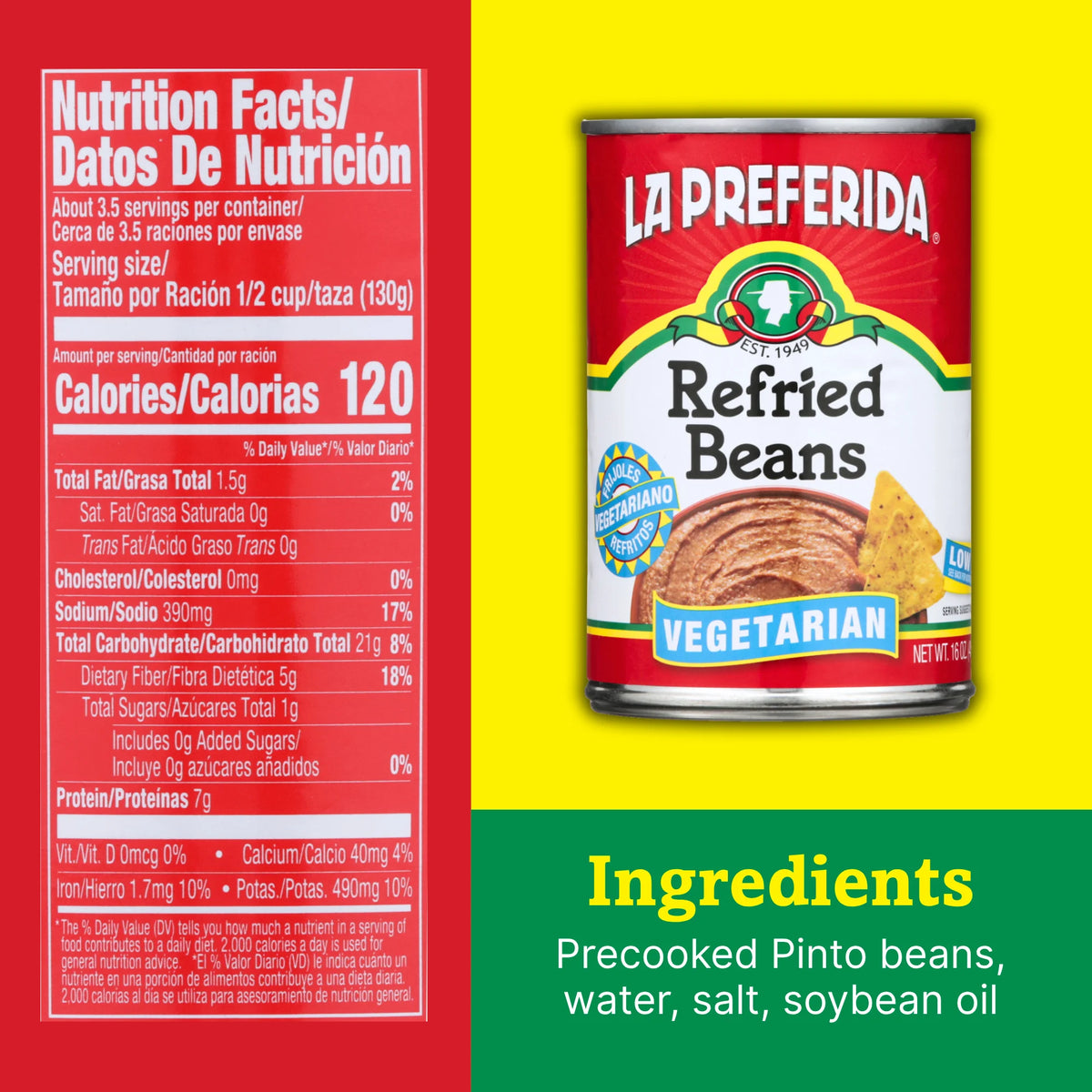 LA PREFERIDA, REFRIED BEANS