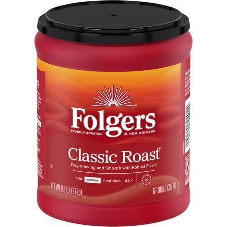 Folgers Classic Medium Roast Ground Coffee, Limited- Edition Canister For America's 250th Anniversary - 9.6oz