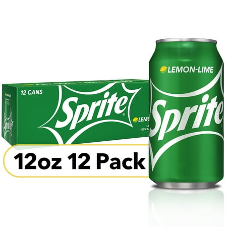 Sprite Lemon Lime Soda Soft Drinks, 12 fl oz, 12 Pack