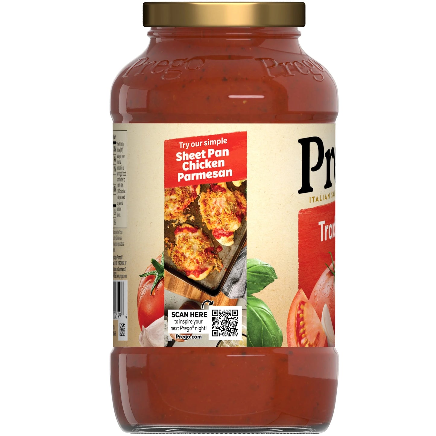 Prego Traditional Pasta Sauce, 24 oz Jar