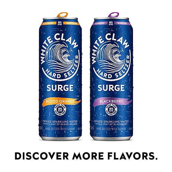 White Claw Natural Lime Hard Seltzer Surge In Cans - 19.2 Fl. Oz.