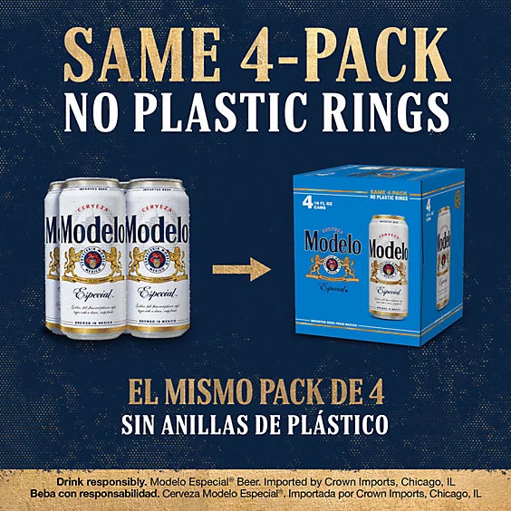 Modelo Especial Mexican Lager Beer In Cans - 16 FZ
