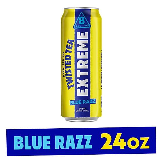 Twisted Tea Extreme Blue Razz In Cans - 24 Fl. Oz.
