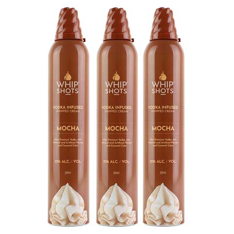 Whip Shots - Mocha Vodka Infused Whipped Cream, 200 mL
