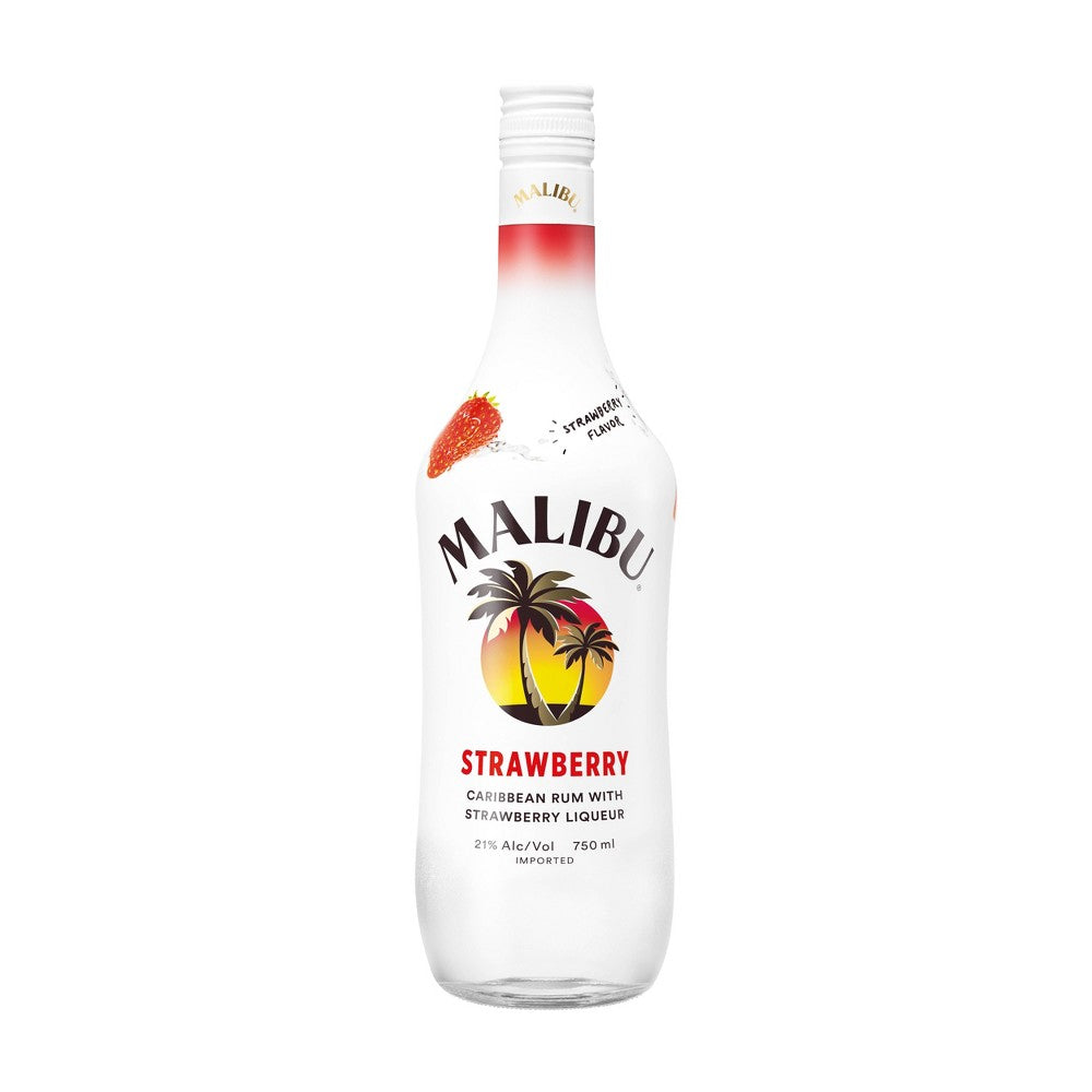 Malibu Strawberry Rum, 750 ML
