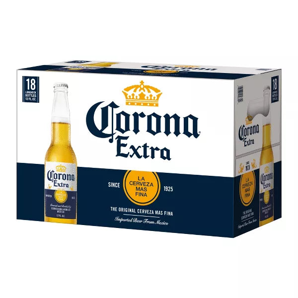 Corona Extra Lager Beer - 18pk/12 fl oz Bottles