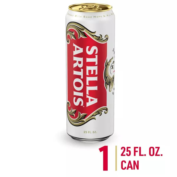Stella Artois Premium Lager Beer - 25 fl oz Can