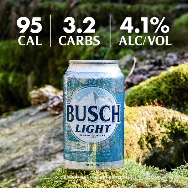 Busch Light American Lager Beer - 30pk/12 fl oz Cans