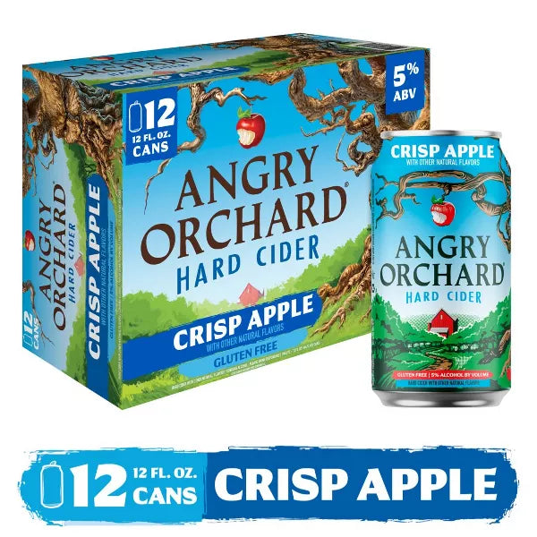 Angry Orchard Crisp Apple Hard Cider - 12pk/12 fl oz Cans