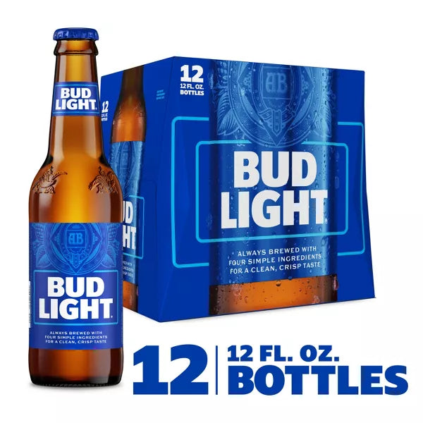 Bud Light American Lager Beer - 12pk/12 fl oz Bottles