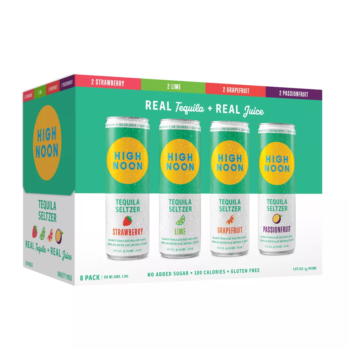High Noon Tequila Seltzer Variety Pack - 8pk/355ml Cans