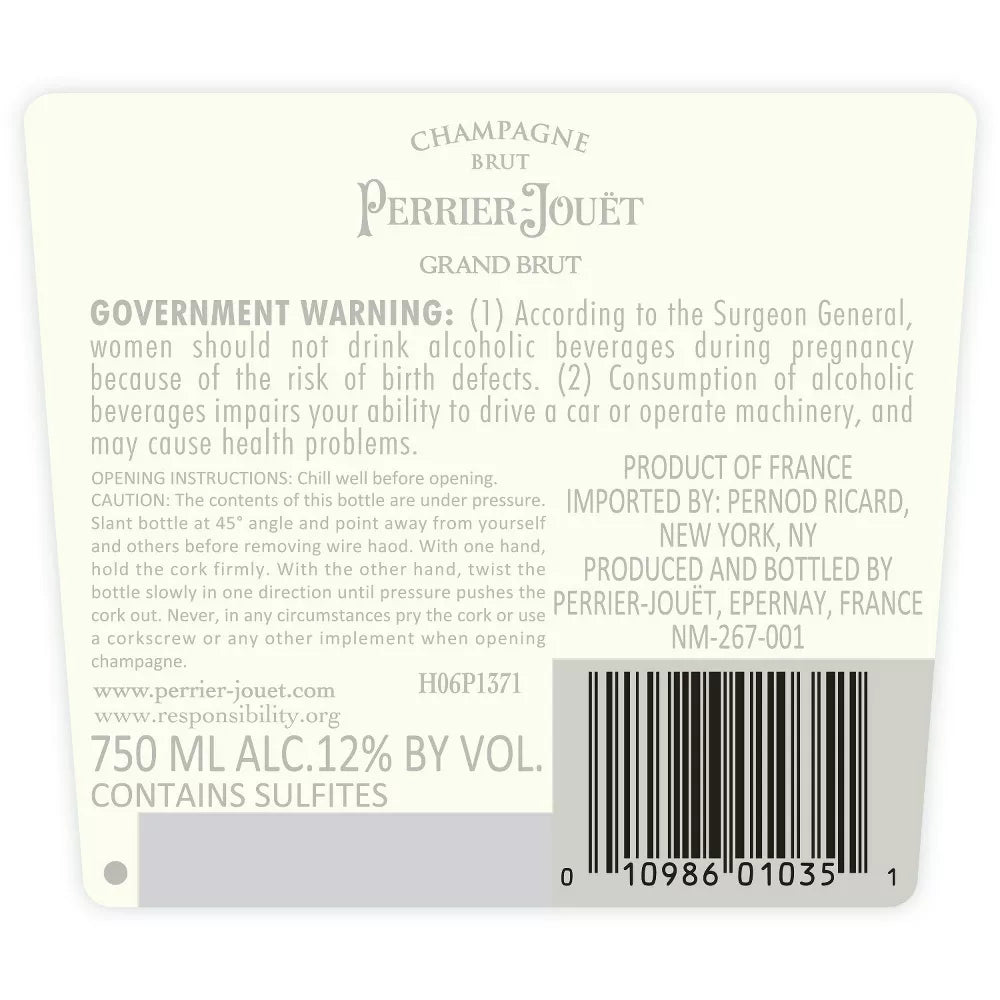 Perrier-Jouët Grand Brut Champagne - 750ml Bottle