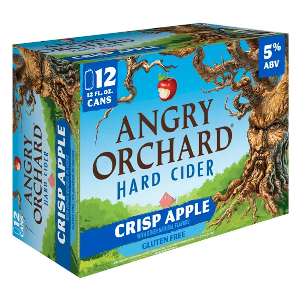 Angry Orchard Crisp Apple Hard Cider - 12pk/12 fl oz Cans