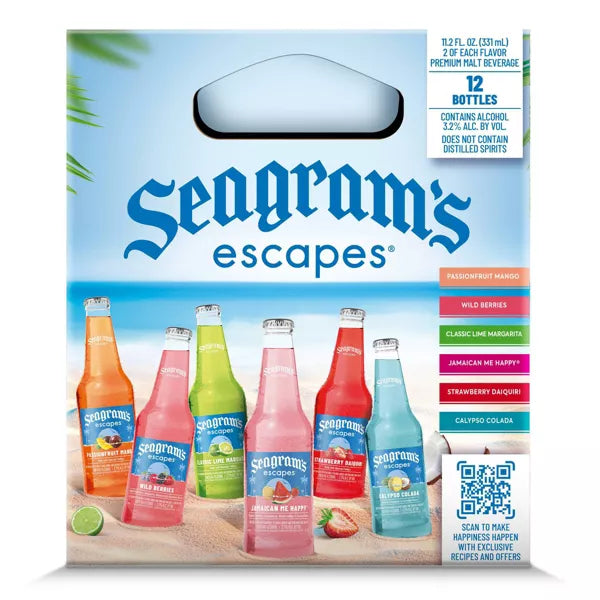 Seagram's Escapes Malt Beverage Variety Pack - 12pk/12 fl oz Bottles