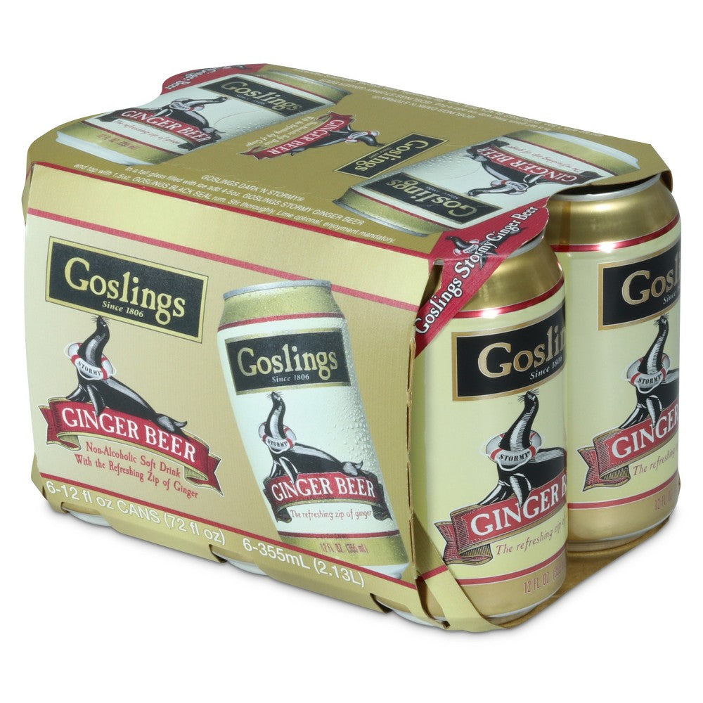 Goslings Stormy Ginger Beer Cocktail Mixer 6-12 fl. oz Cans