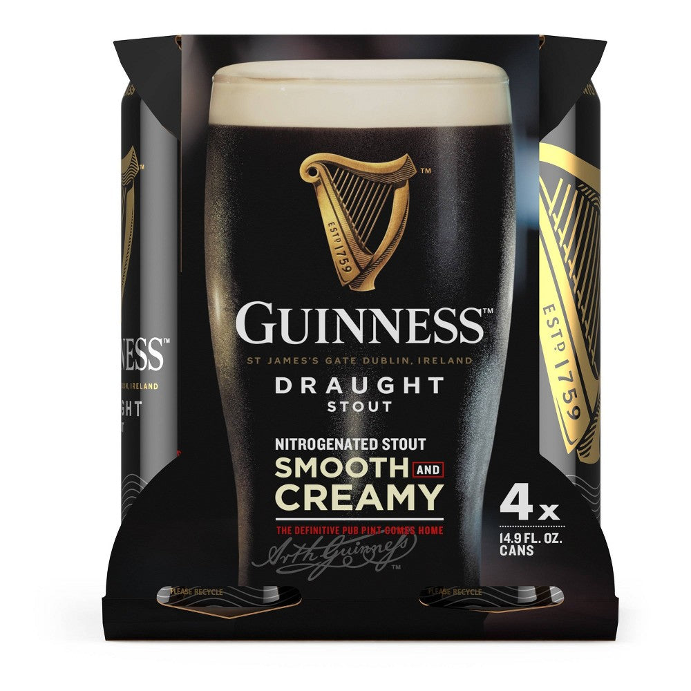 Guinness Draught Beer Cans 14.9 oz, 4 pk
