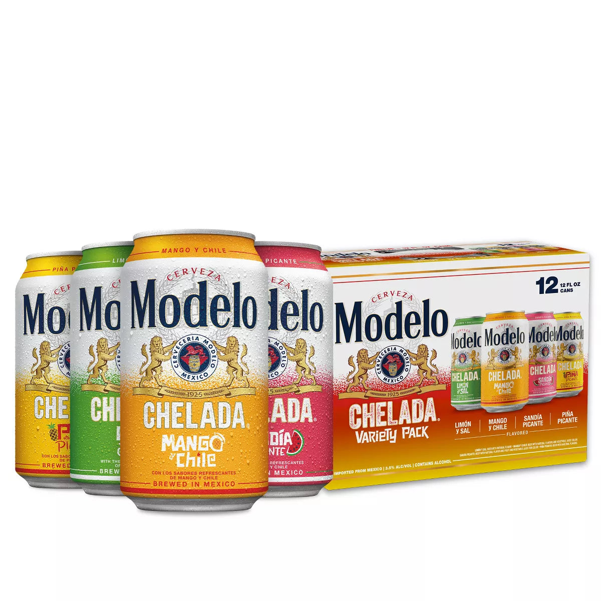 Modelo Chelada Variety Pack Flavored Beer - 12 fl oz/12pk Cans
