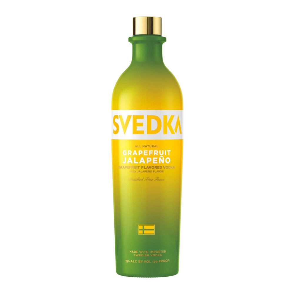 SVEDKA Grapefruit Jalapeno Flavored Vodka, 750 mL Bottle, 70 Proof