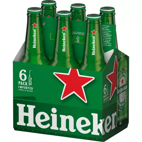 Heineken Original Lager Beer - 6pk/12 fl oz Bottles