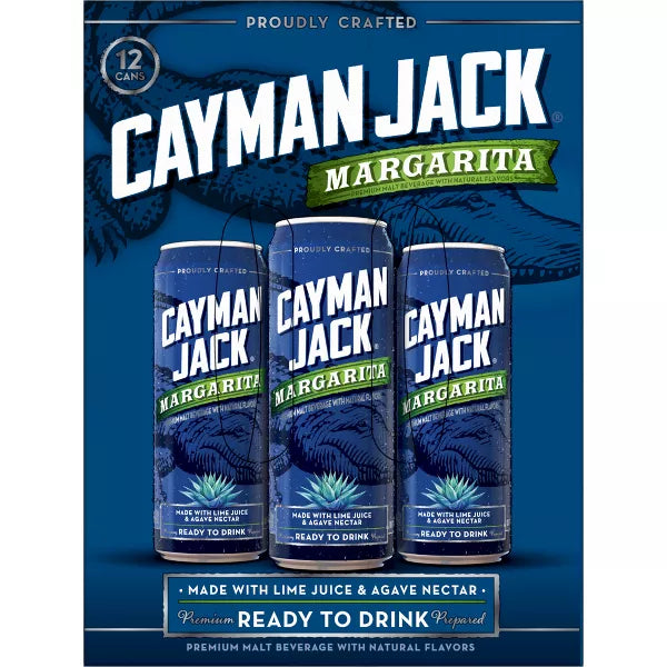 Cayman Jack Margarita - 12pk/12 fl oz Cans