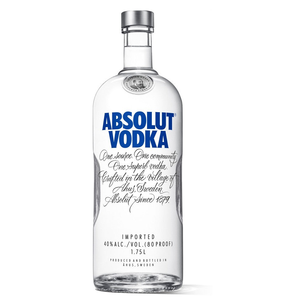 Absolut Vodka Sweden Original 1.75L Bottle