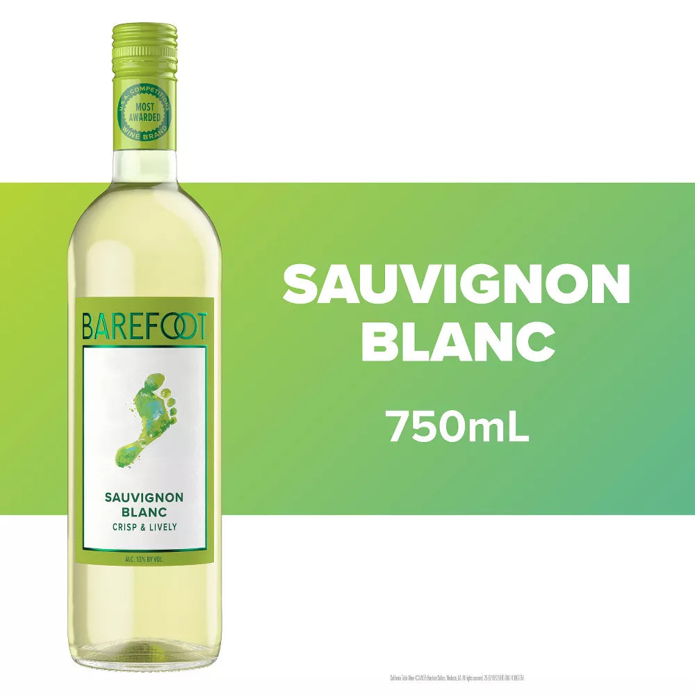 Barefoot Cellars Sauvignon Blanc White Wine - 750ml Bottle