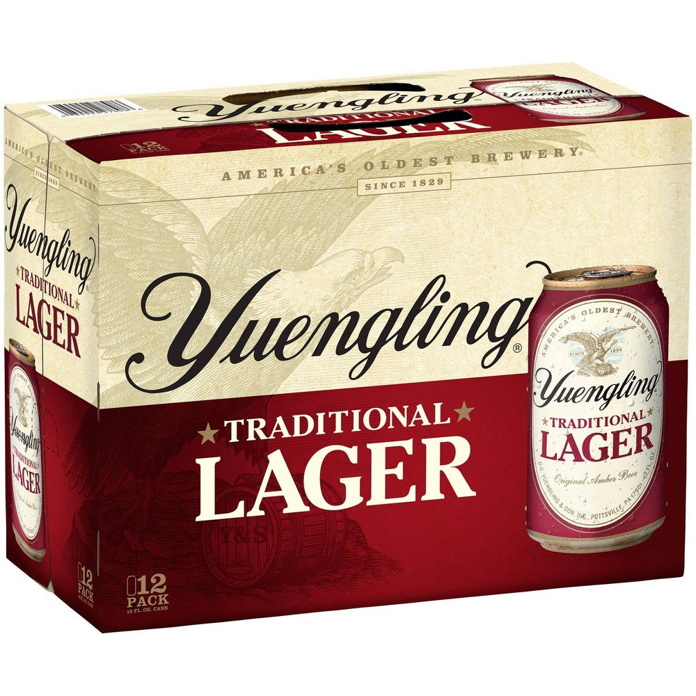 Yuengling Lager, 12 Pack Beer, 12oz Cans