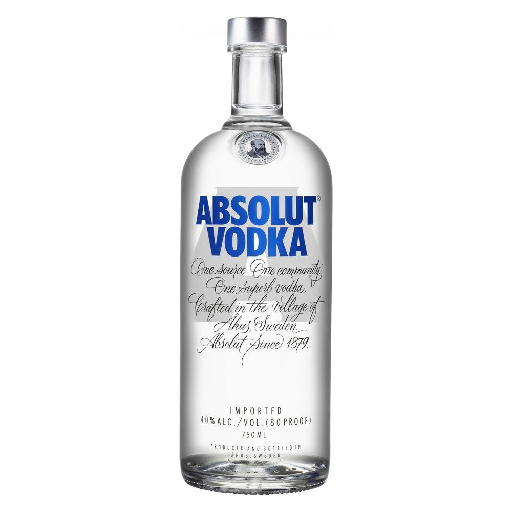 Absolut Vodka Sweden Original 750ml Bottle