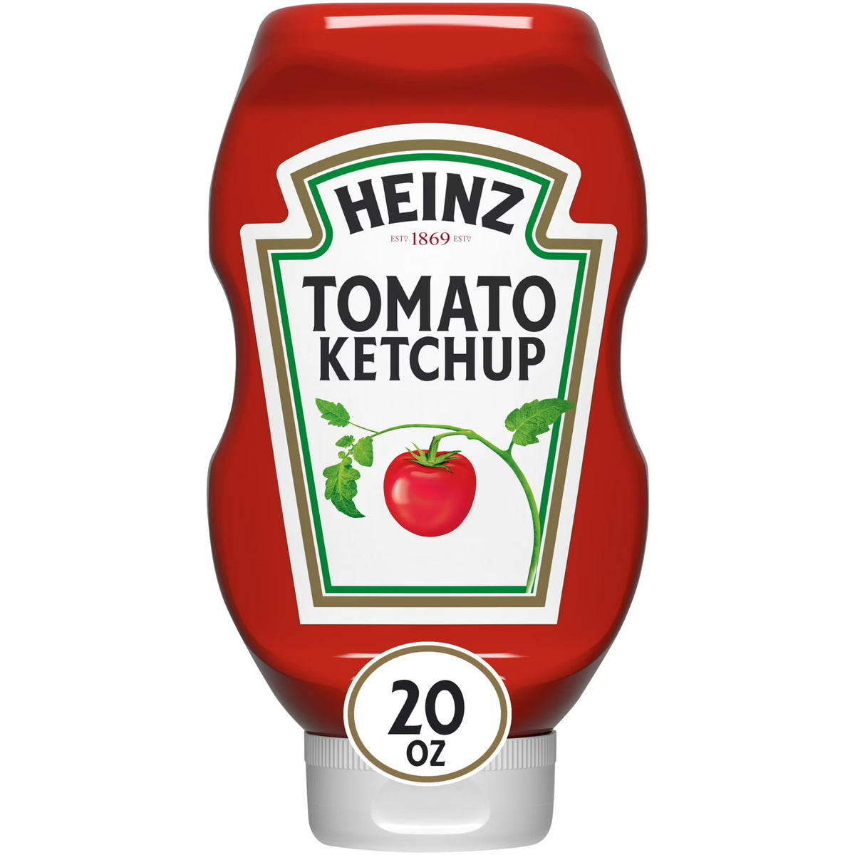 Heinz Tomato Ketchup, 20 oz Bottle, Liquids, Casein-Free, Heinz