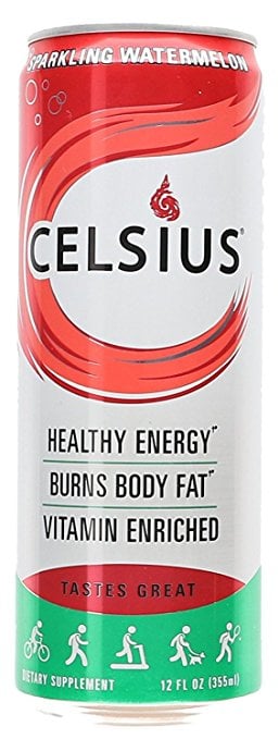 CELSIUS Essential Energy Drink 12 Fl Oz Sparkling Watermelon (Single Can)