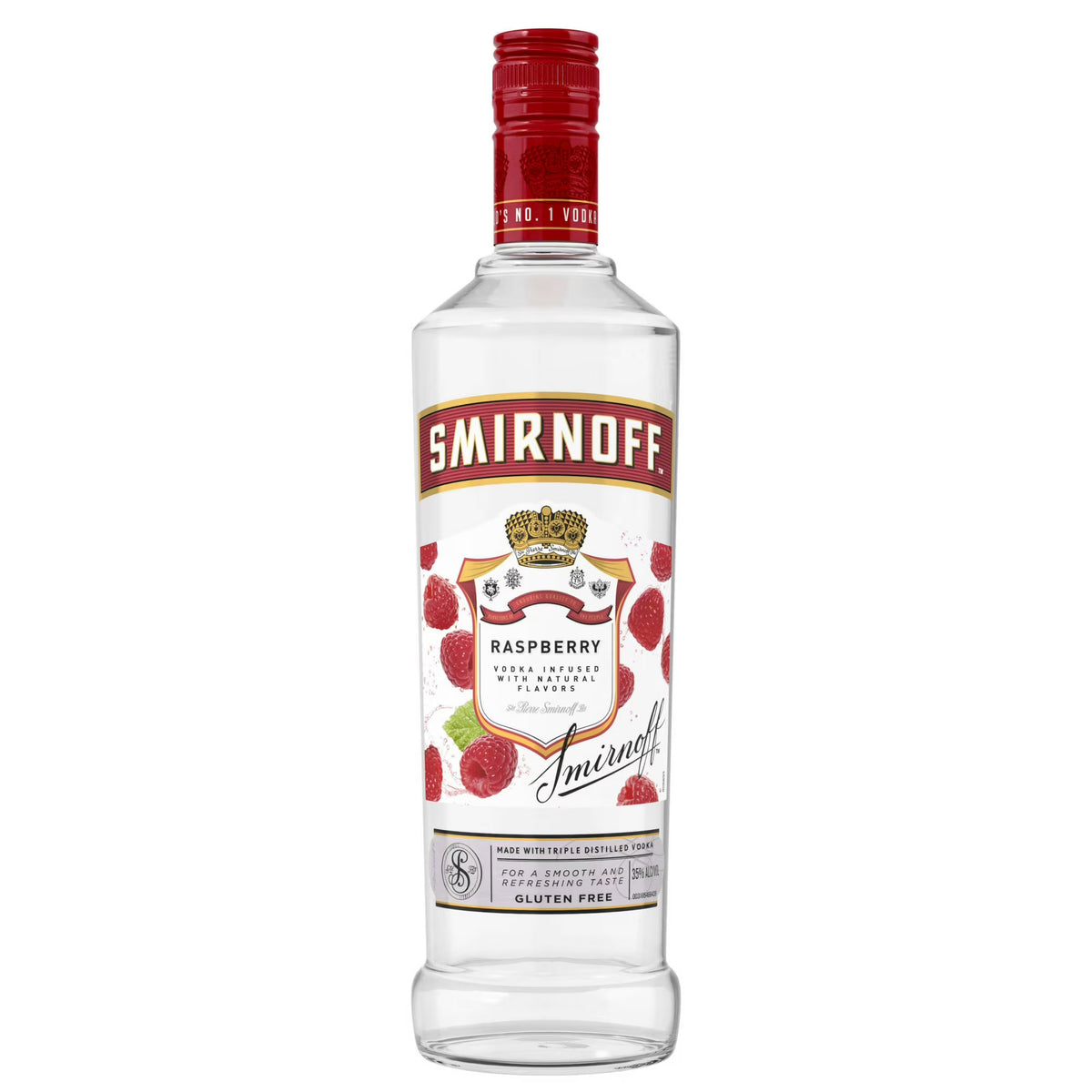 Smirnoff Raspberry Vodka - 750ml Bottle