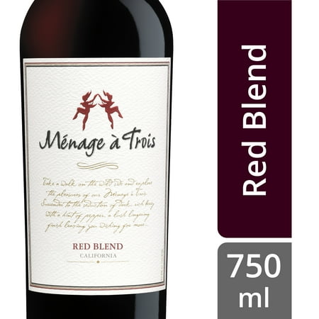 Ménage à Trois Red Blend Wine - 750ml Bottle
