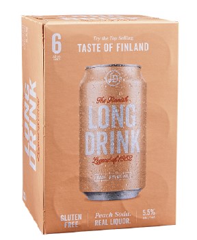 Long Drink Peach 6 Pk