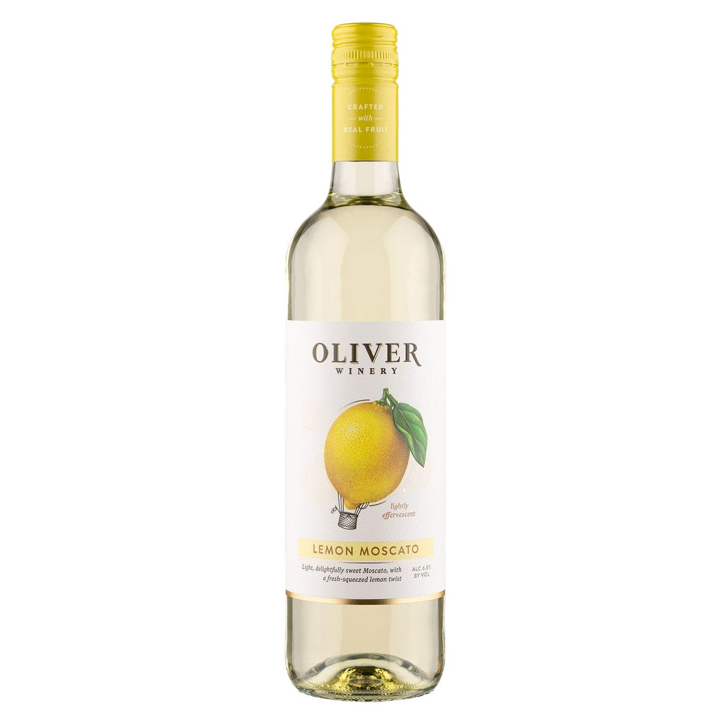 Oliver Winery Italian Lemon Spritz Moscato Wine, 750 ml
