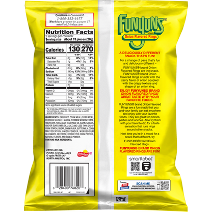 Funyuns Onion Flavored Rings Regular 2 Oz