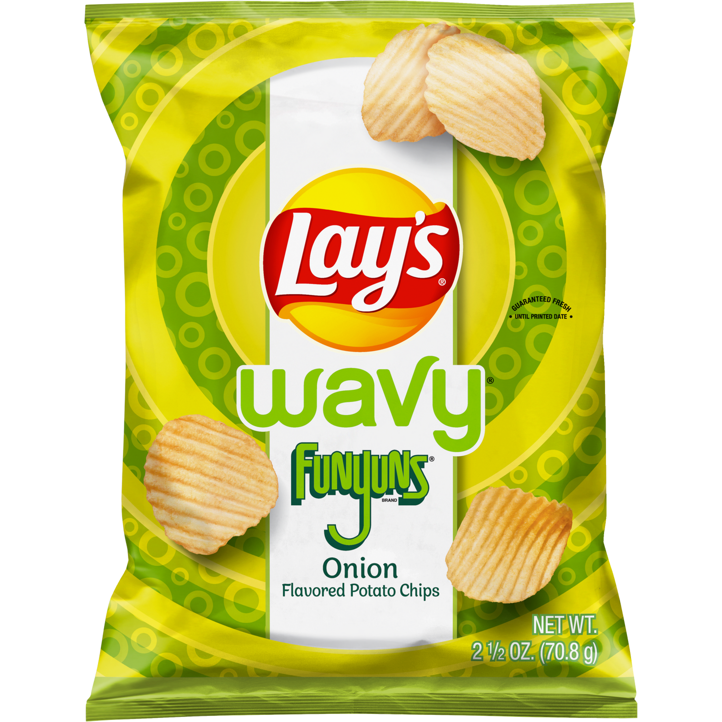 Lay's Wavy Flavored Potato Chips Funyuns Onion 2 1/2 Oz