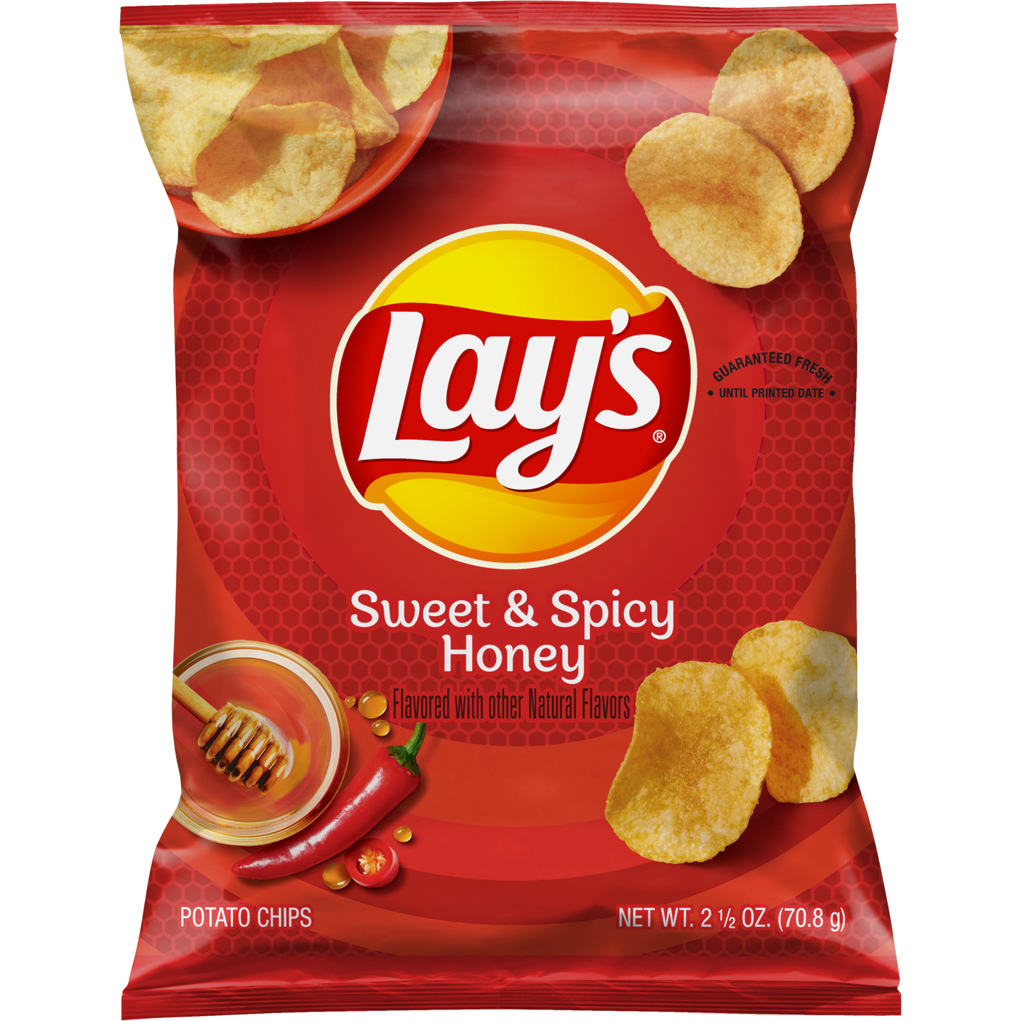 Lay's Potato Chips Sweet & Spicy Honey 2 1/2 Oz